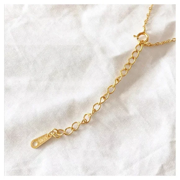 NEW Water Drop Necklace | 18k Gold Vermeil Over Sterling Silver - Picture 12 of 14